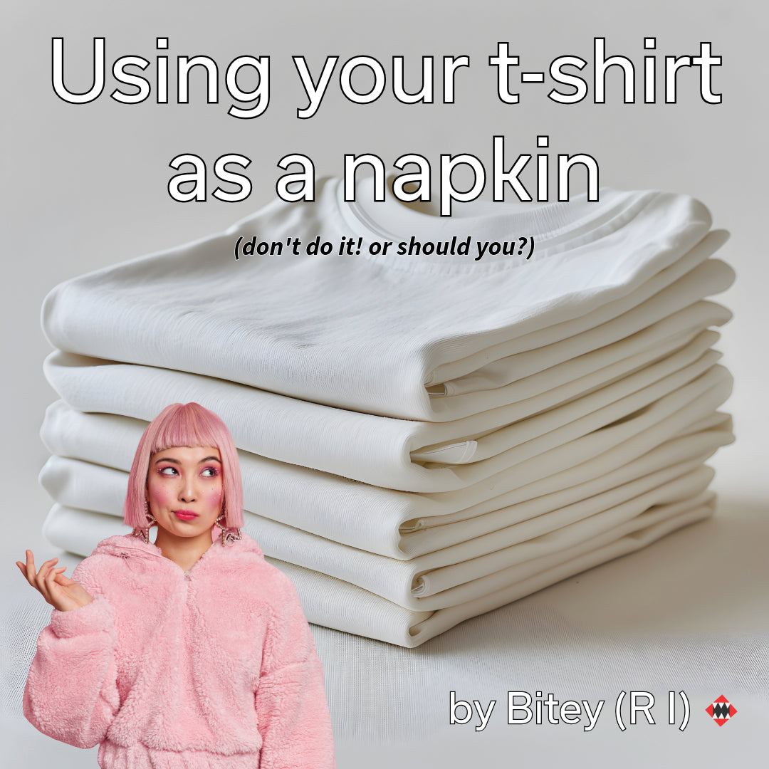 **The Art of Using Your T-Shirt as a Napkin: A Bold Fashion Statement or a Culinary Emergency?**