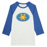 House of Bitey Bubba Bitey (tm) Bear Unisex 3/4 sleeve Raglan T-shirt