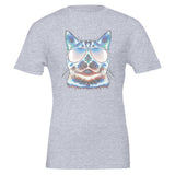 House of Bitey (tm) Neon Cat with Sunglasses - Premium Unisex Crewneck T-shirt