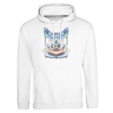 House of Bitey (tm) Neon Cat with Sunglasses - Premium Unisex Pullover Hoodie