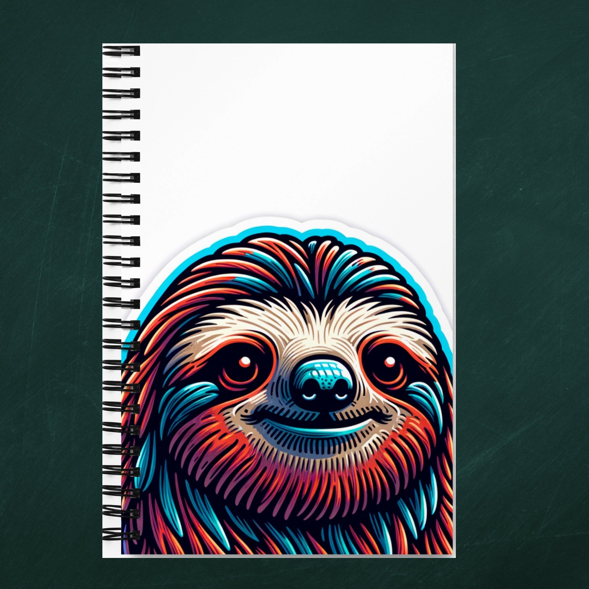 House of Bitey (tm) Sloth spiral notebook