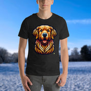 House of Bitey Bubba Bitey (tm) Golden Retriever unisex t-shirt