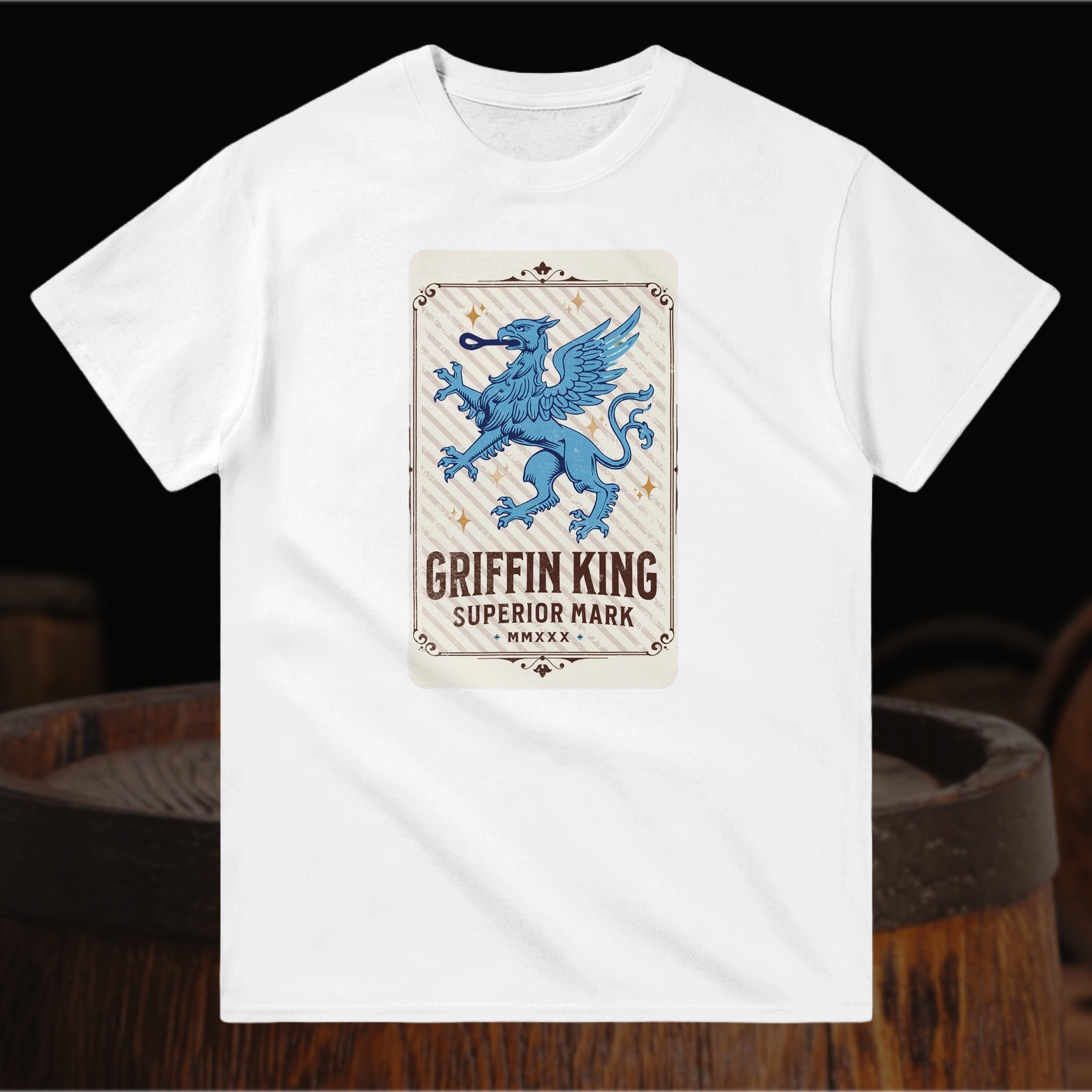 House of Bitey (tm) Griffin King Superior Mark heavyweight unisex crewneck t-shirt