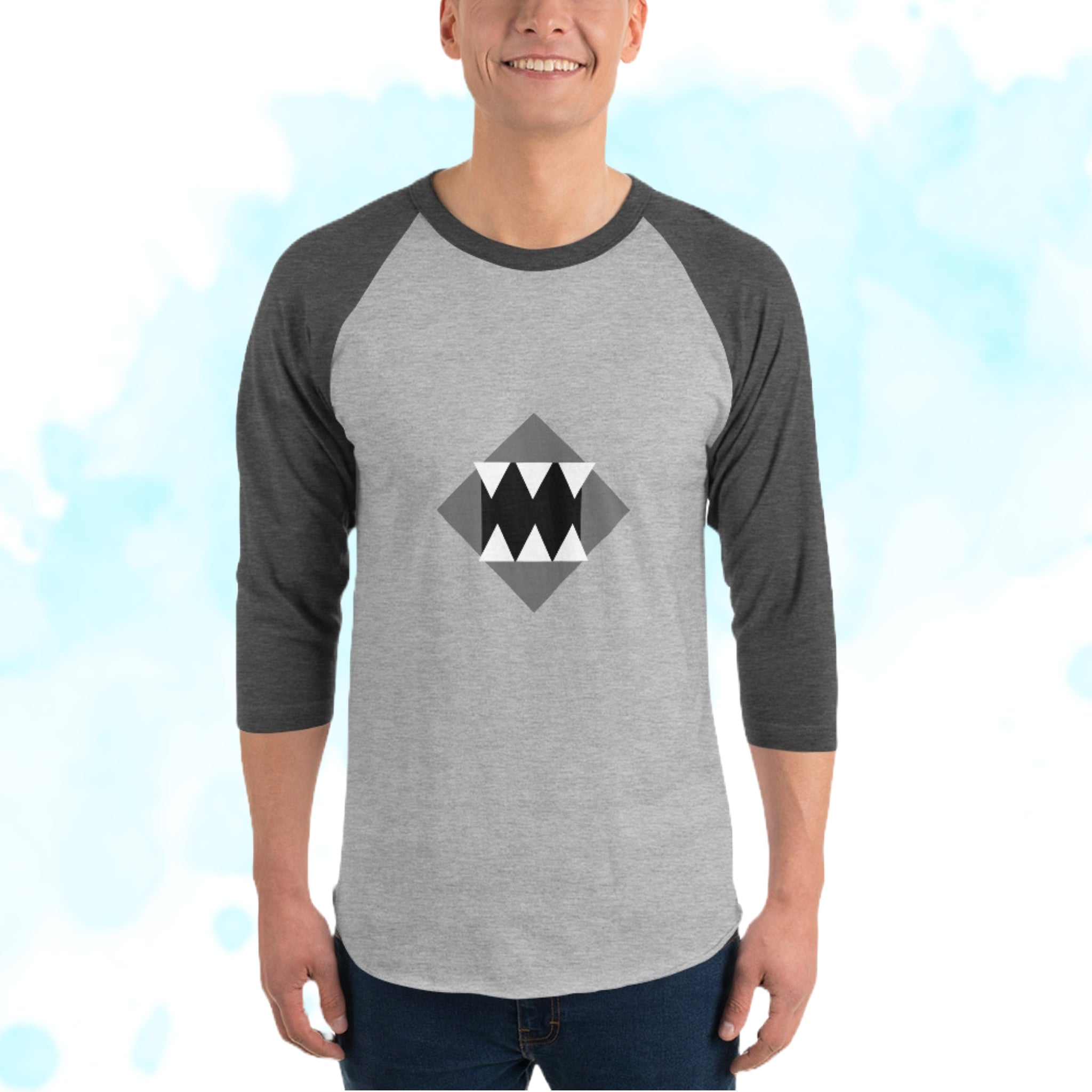 4 sleeve raglan shirt