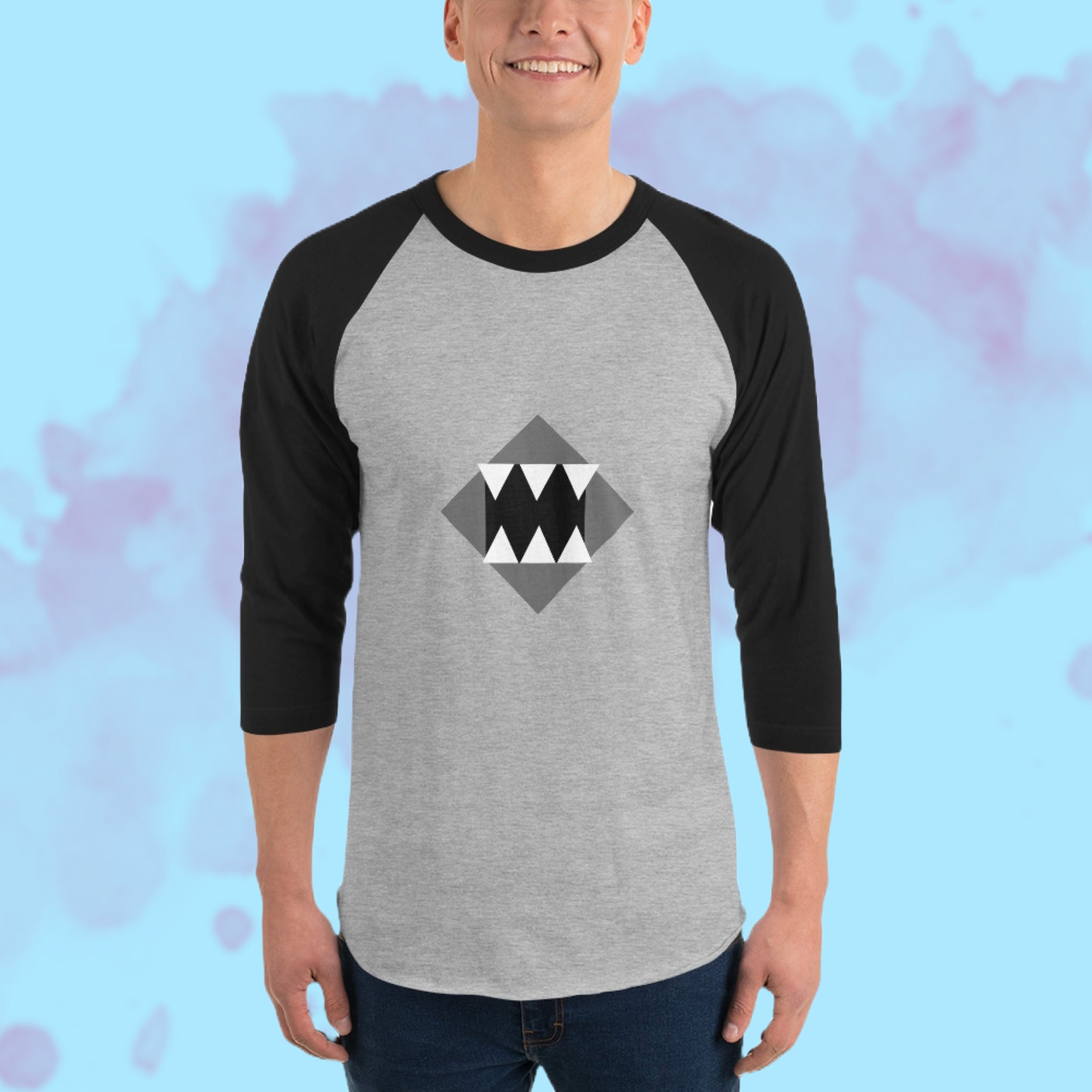 4 sleeve raglan shirt