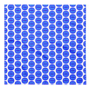 House of Bitey Bubba Bitey (tm) all-over print bandana Blueberry 2.03" logo - Blueberry