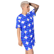 House of Bitey Bubba Bitey (tm) Blueberry T-shirt dress