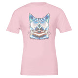 House of Bitey (tm) Neon Cat with Sunglasses - Premium Unisex Crewneck T-shirt