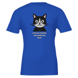 House of Bitey (tm) Lots of Staring Fun Going on Here - Cat - Premium Unisex Crewneck T-shirt