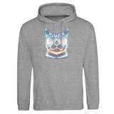 House of Bitey (tm) Neon Cat with Sunglasses - Premium Unisex Pullover Hoodie