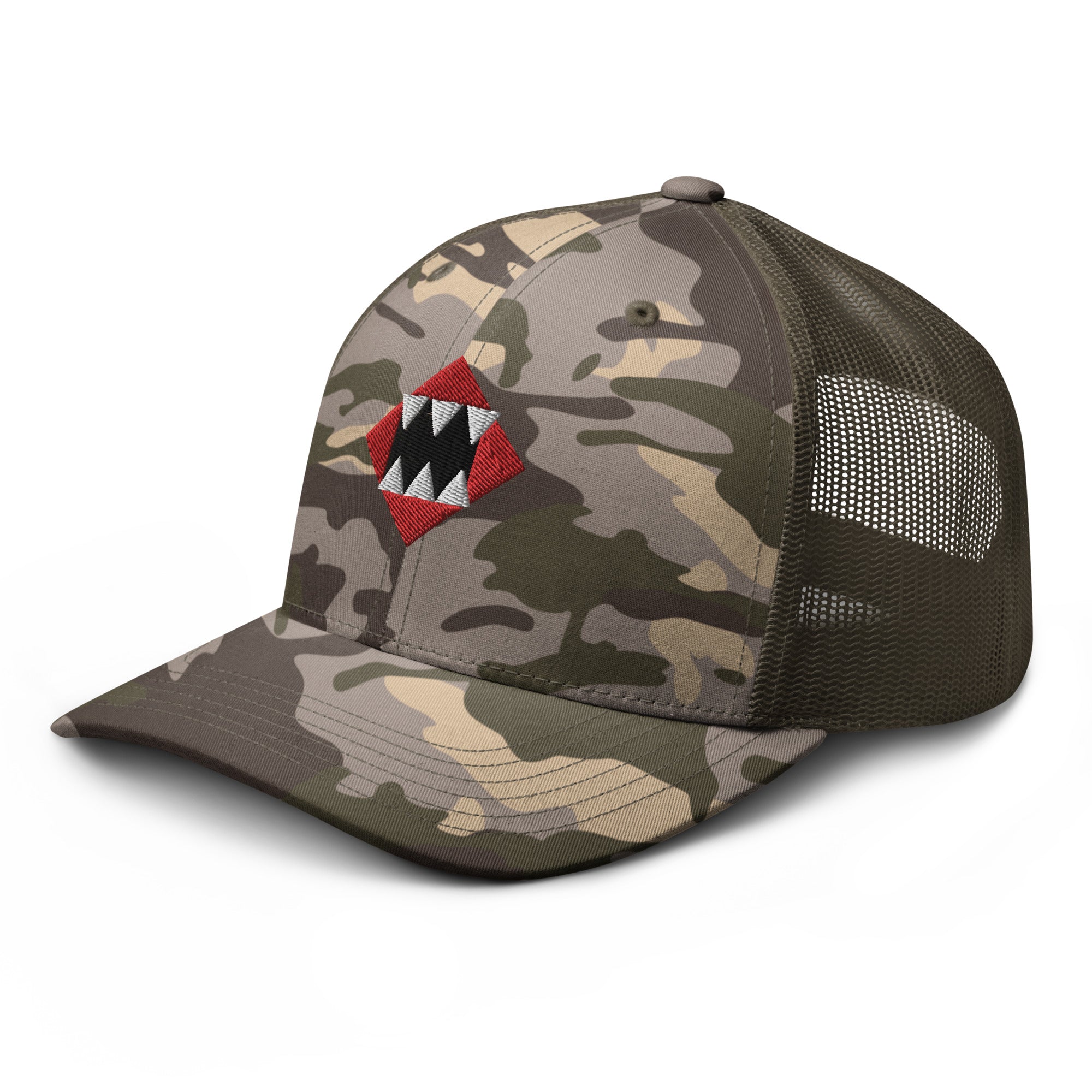 House of Bitey (tm) logo Camouflage trucker hat