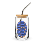 House of Bitey Bubba Bitey (tm) logo Blueberry - Can-shaped glass