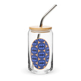 House of Bitey Bubba Bitey (tm) logo Blueberry - Can-shaped glass