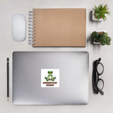 House of Bitey® Meditating On My Mistakes Zen Frog - bubble-free stickers