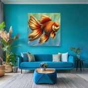 House of Bitey Bubba Bitey (tm) Goldfish picture on canvas