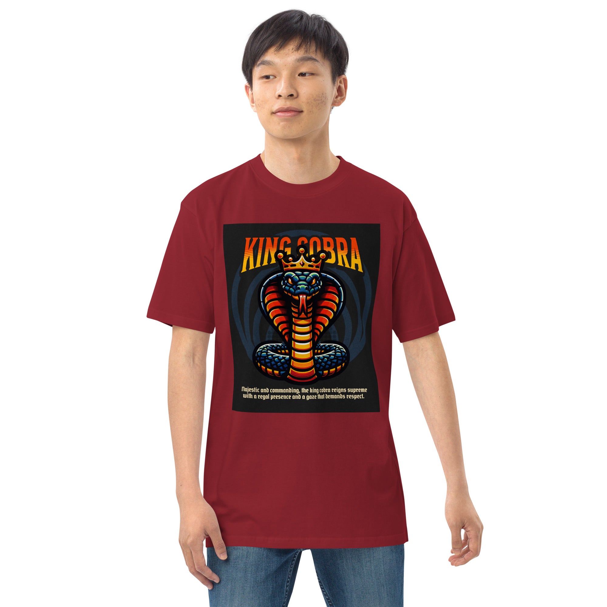 House of Bitey (tm) King Cobra men's premium heavyweight tee