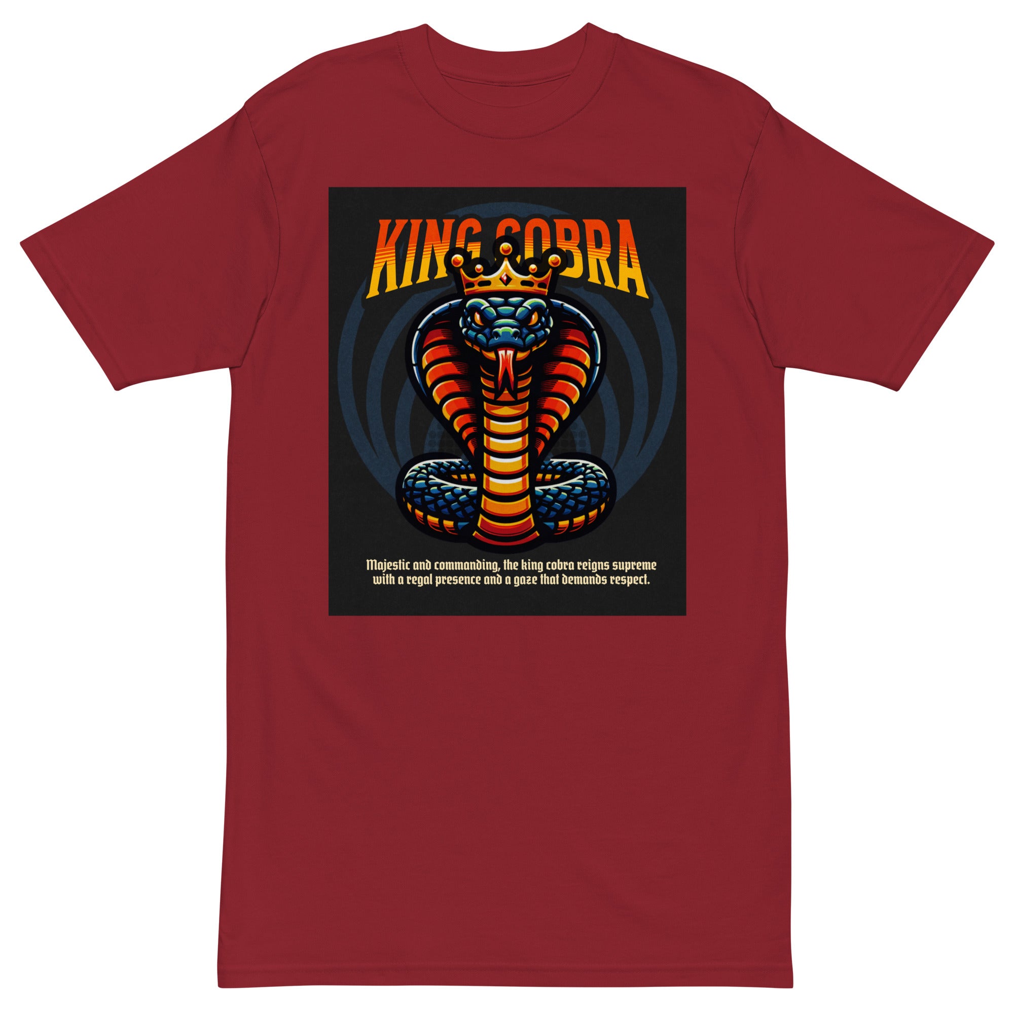 House of Bitey (tm) King Cobra men’s premium heavyweight tee