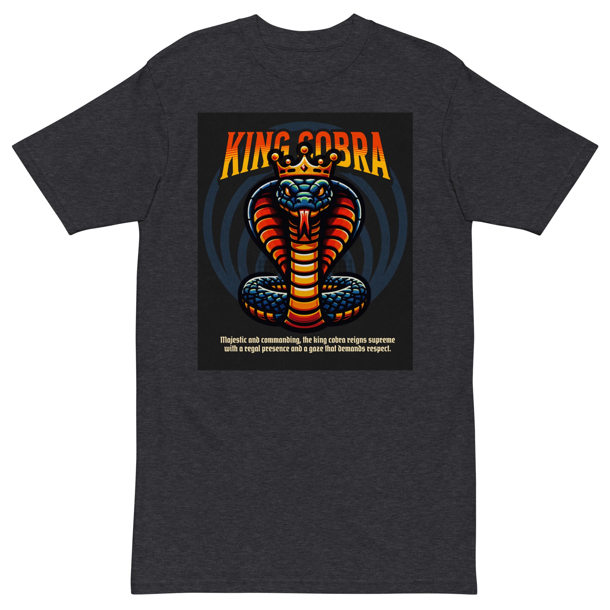 House of Bitey (tm) King Cobra men’s premium heavyweight tee