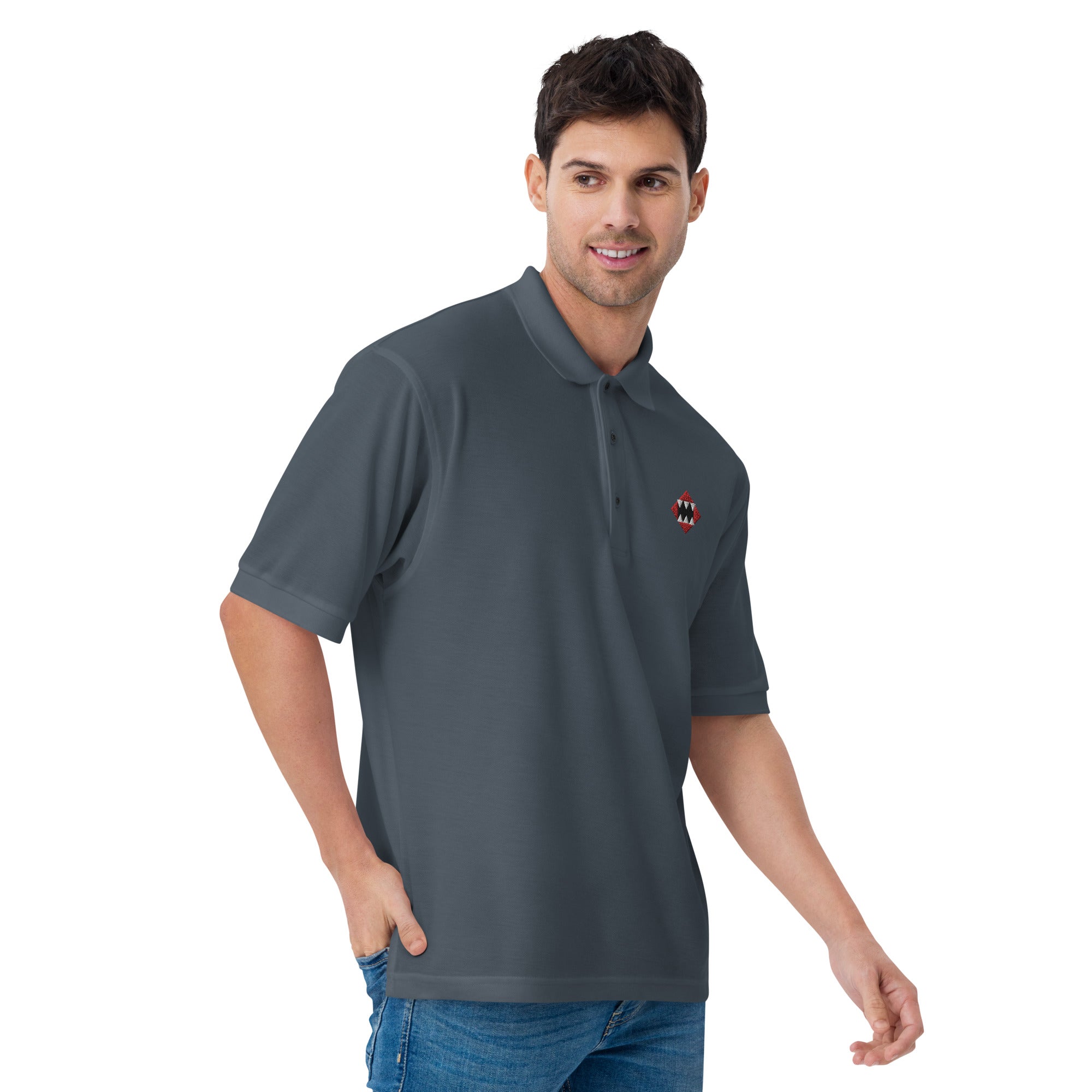 House of Bitey (tm) logo Men's Premium Polo