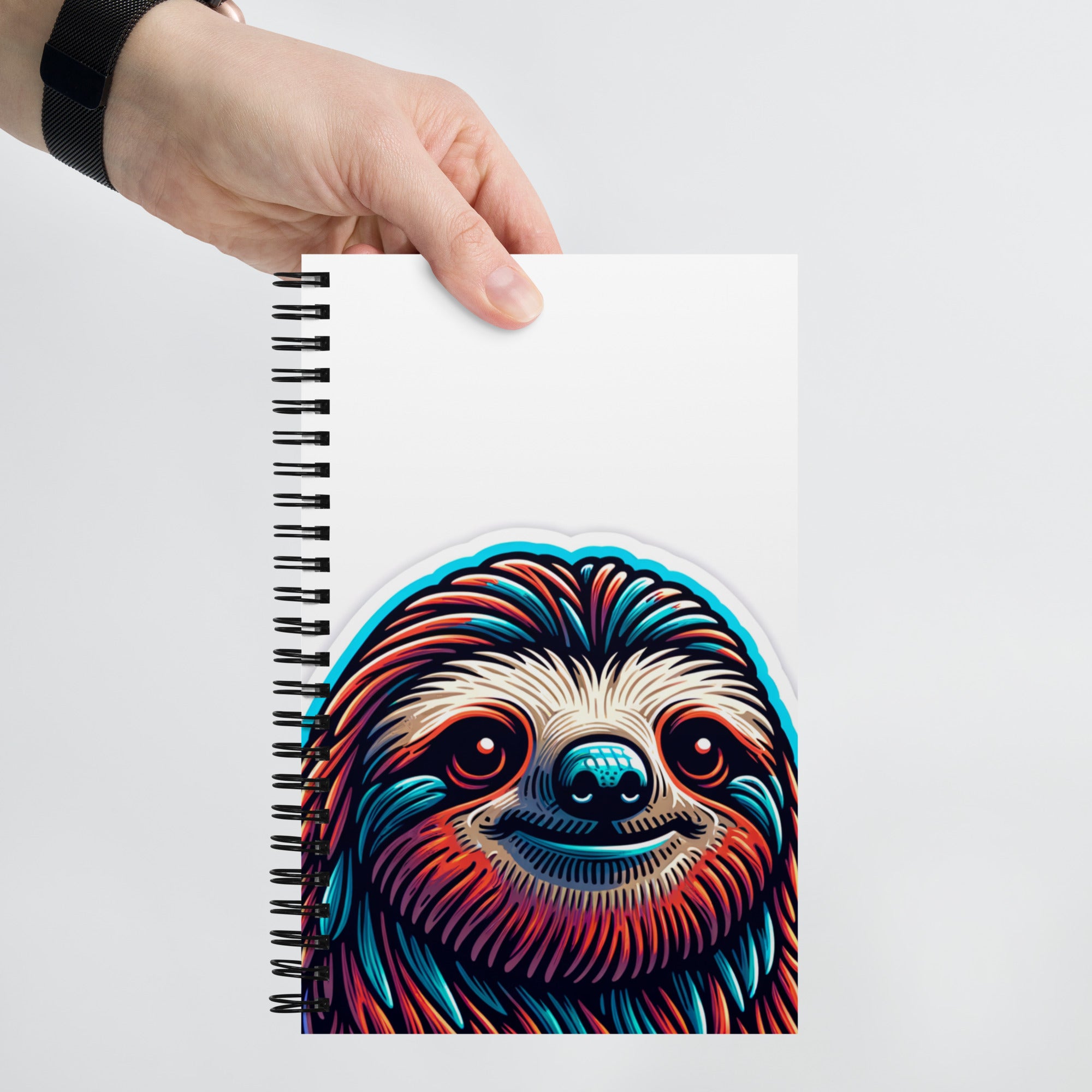 House of Bitey (tm) Sloth spiral notebook