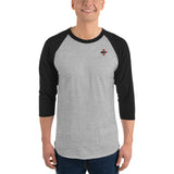 Chemise raglan à manches 3/4 avec logo House of Bitey (tm)