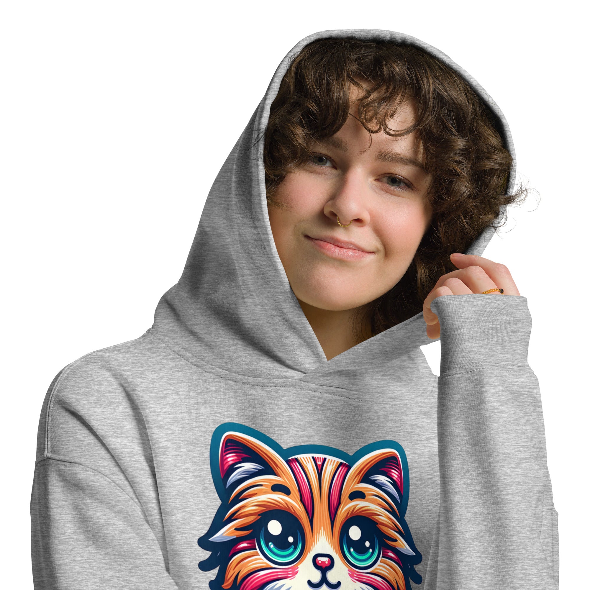 House of Bitey Bubba Bitey (tm) Kitty Unisex oversized hoodie