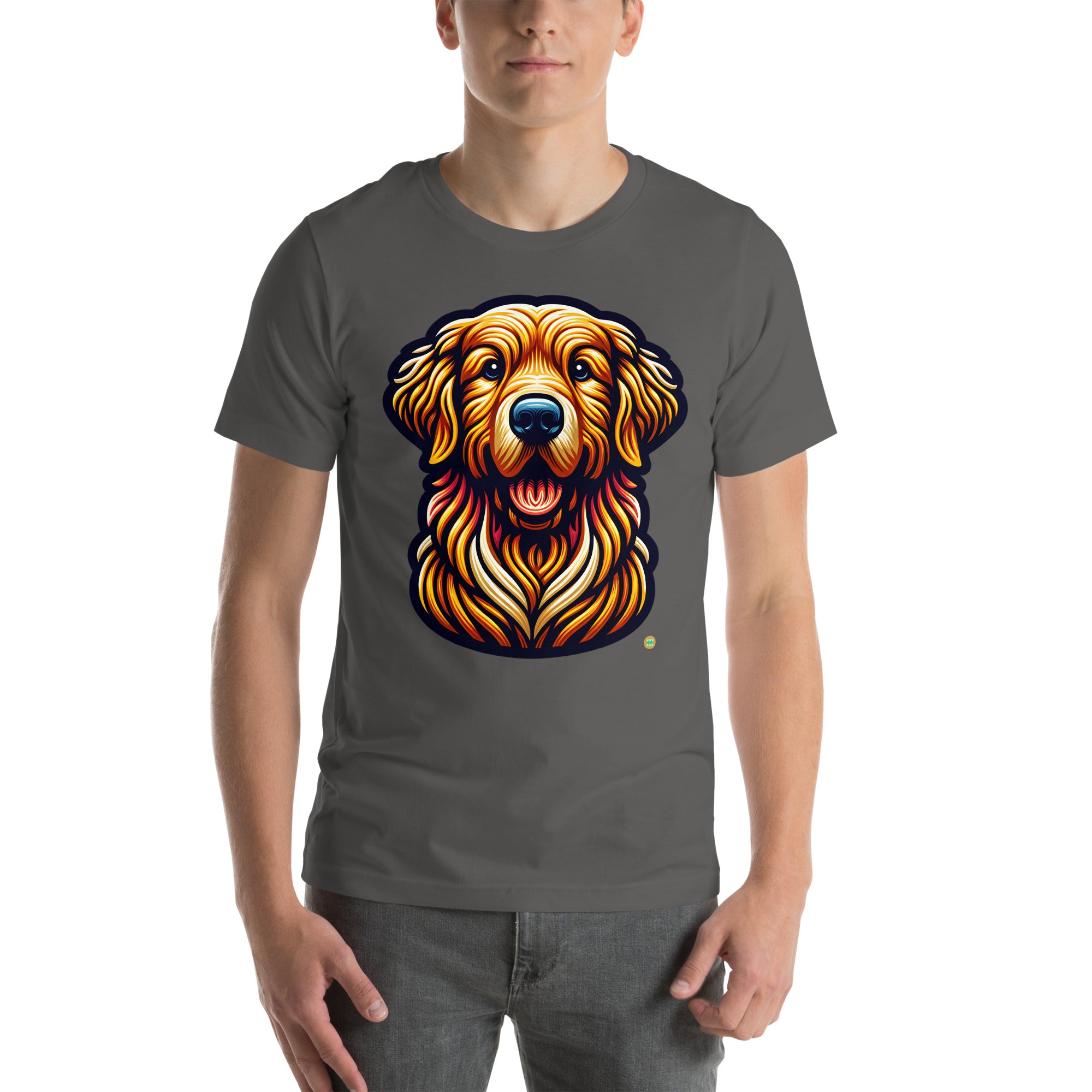 House of Bitey Bubba Bitey (tm) Golden Retriever unisex t-shirt