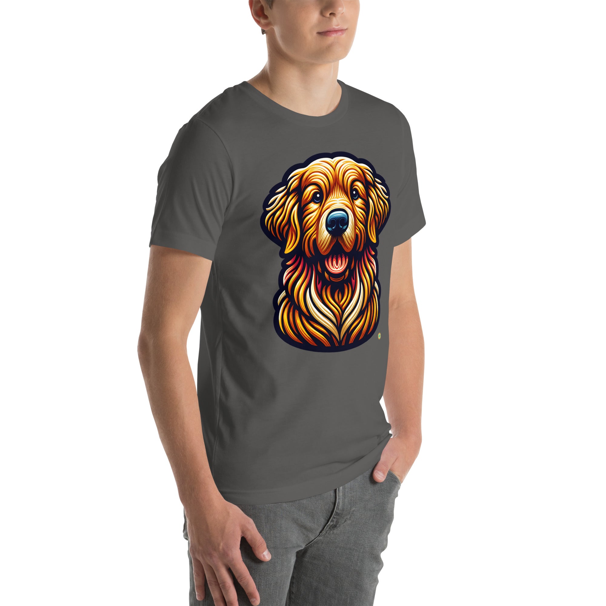 House of Bitey Bubba Bitey (tm) Golden Retriever unisex t-shirt