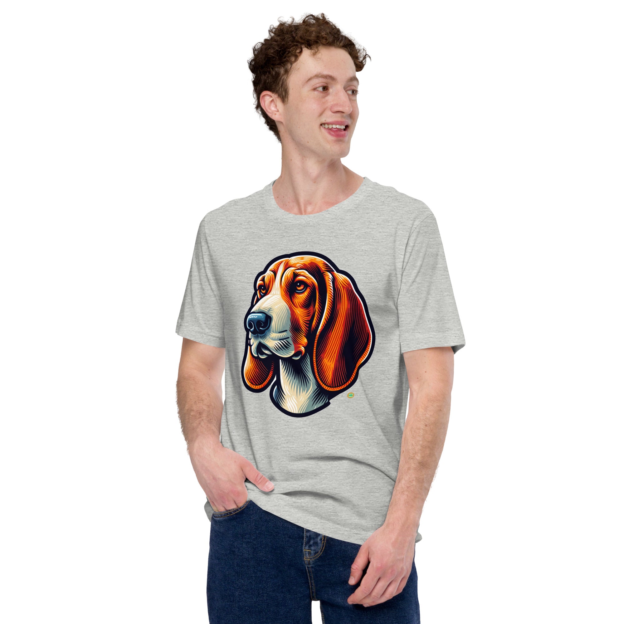 House of Bitey Bubba Bitey (tm) Bassett Hound unisex t-shirt