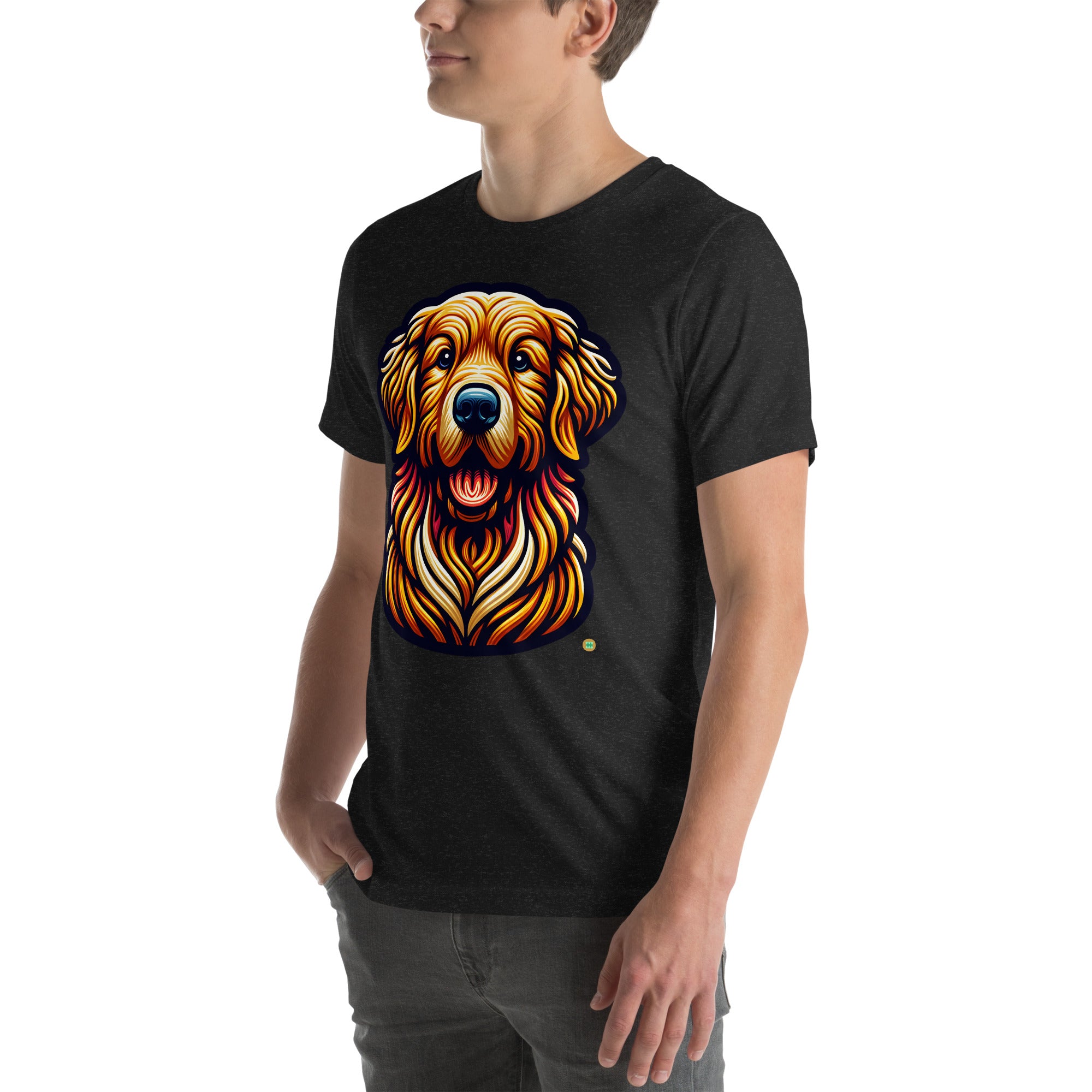 House of Bitey Bubba Bitey (tm) Golden Retriever unisex t-shirt