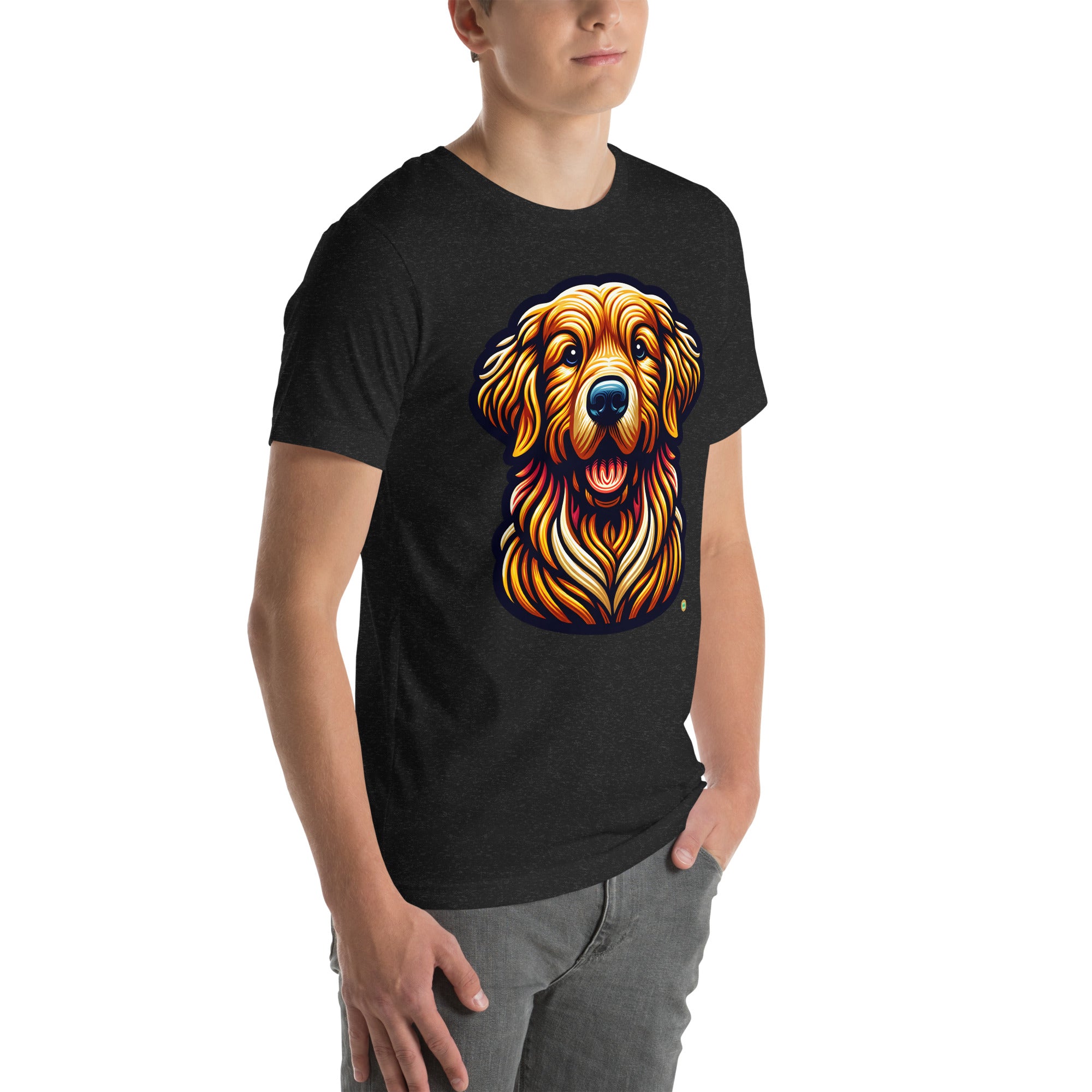 House of Bitey Bubba Bitey (tm) Golden Retriever unisex t-shirt