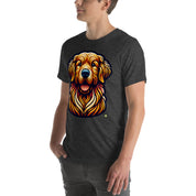 House of Bitey Bubba Bitey (tm) Golden Retriever unisex t-shirt