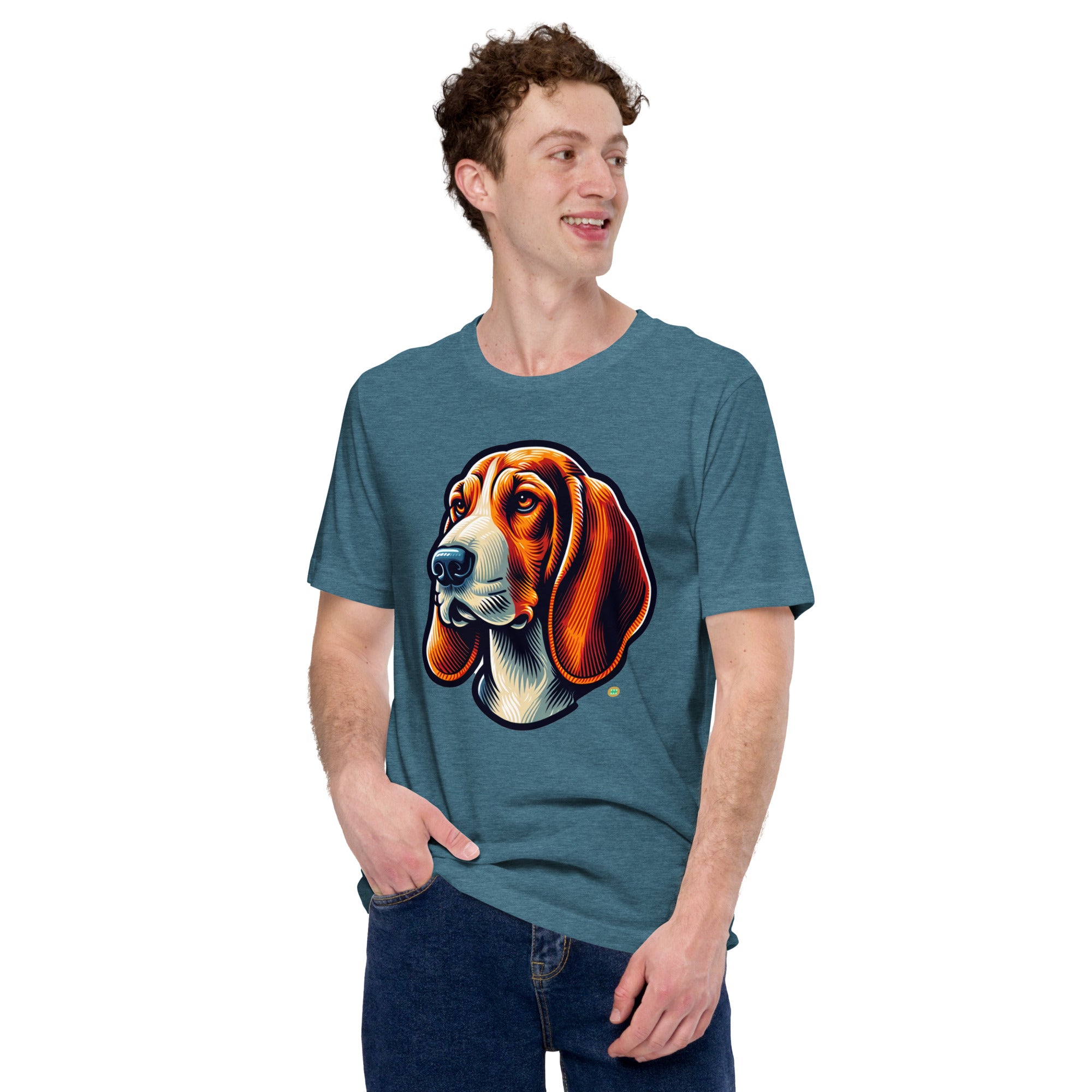 House of Bitey Bubba Bitey (tm) Bassett Hound unisex t-shirt