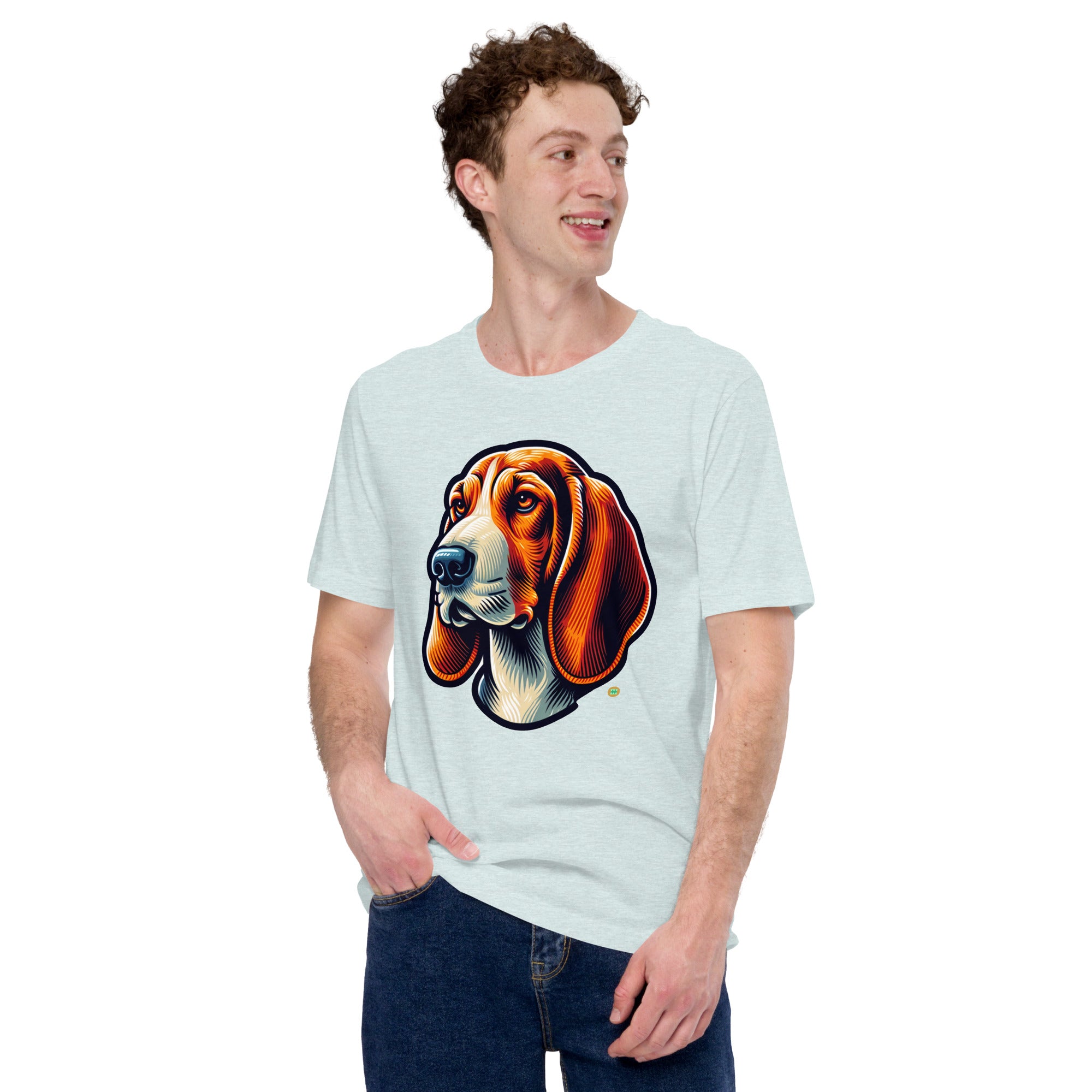 House of Bitey Bubba Bitey (tm) Bassett Hound unisex t-shirt