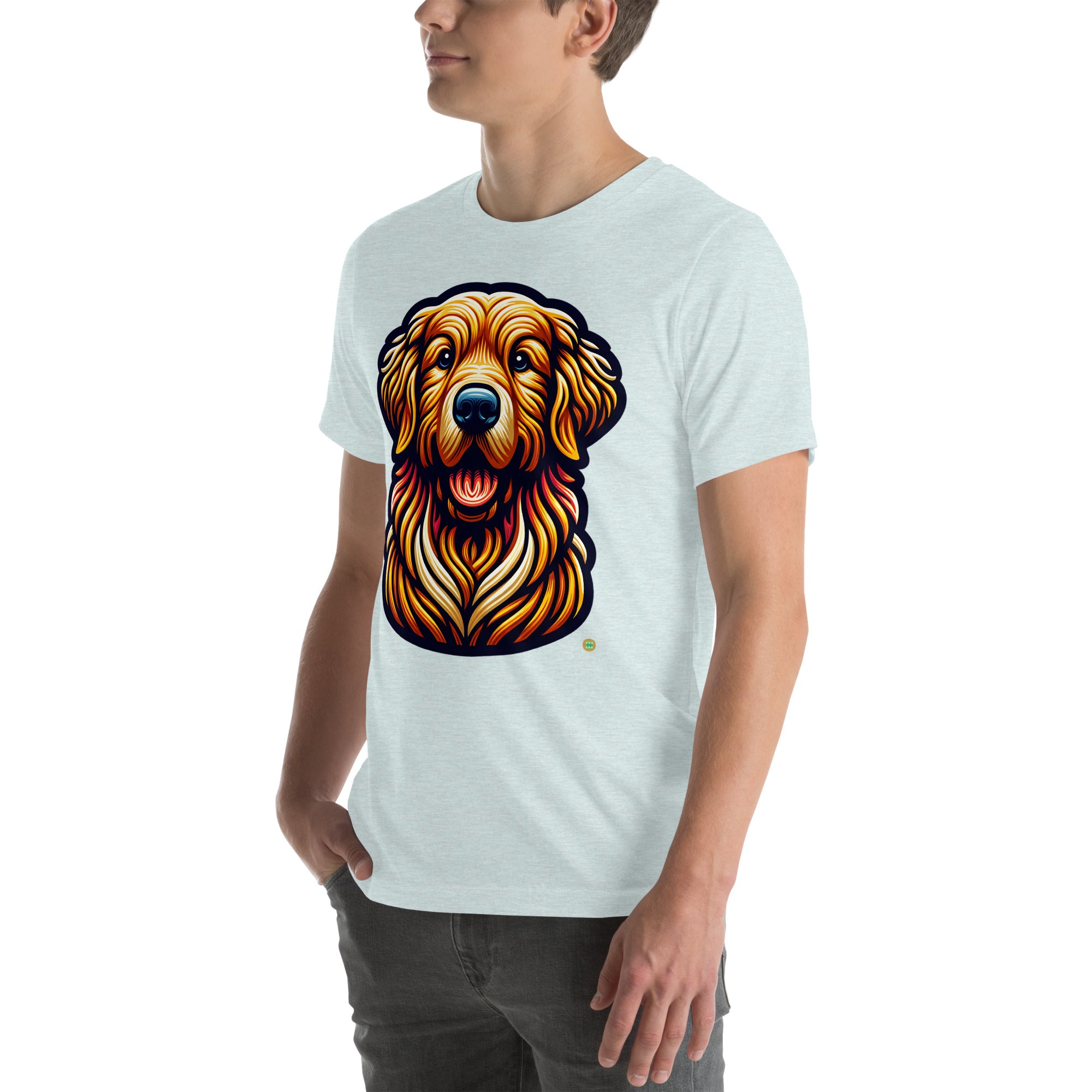 House of Bitey Bubba Bitey (tm) Golden Retriever unisex t-shirt