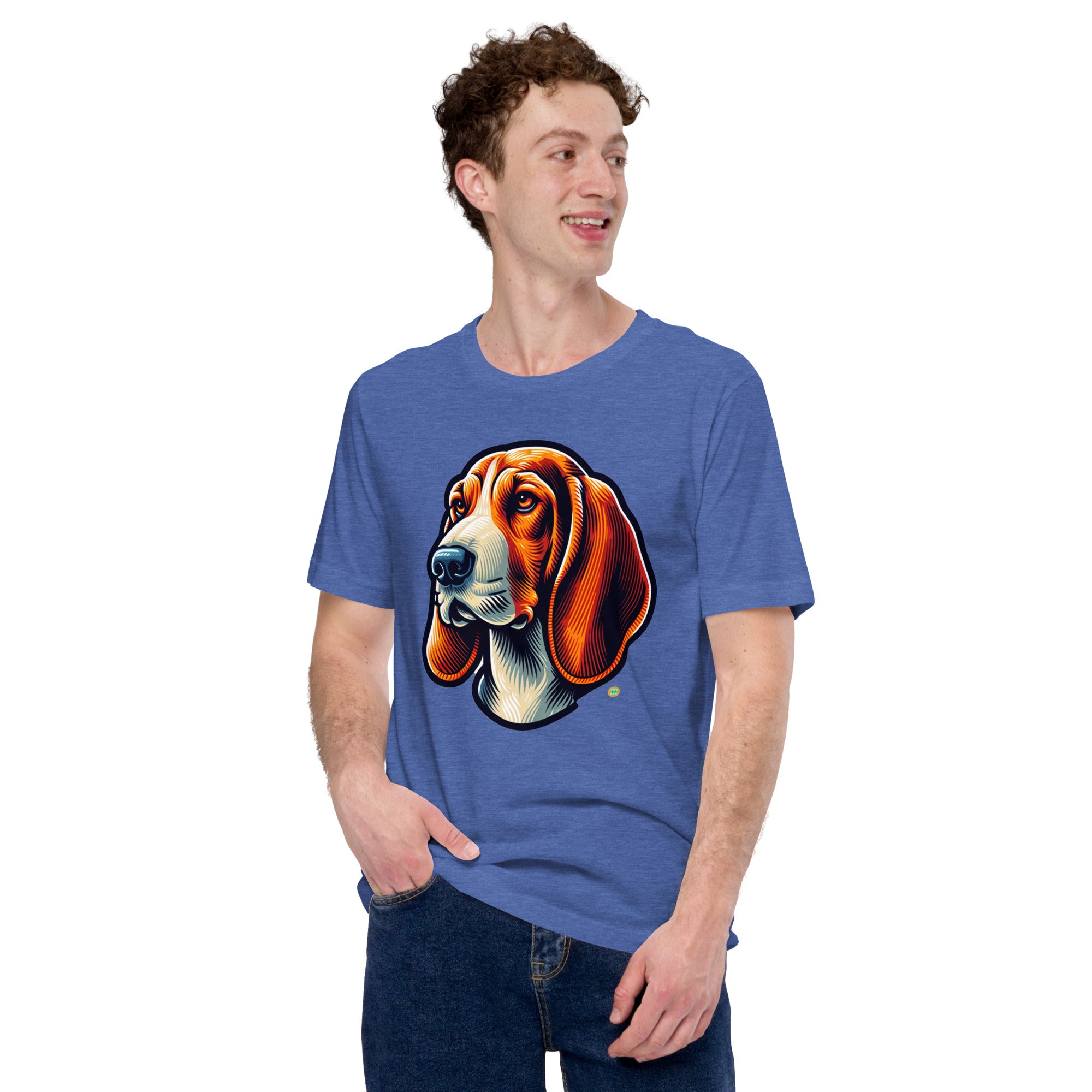 House of Bitey Bubba Bitey (tm) Bassett Hound unisex t-shirt