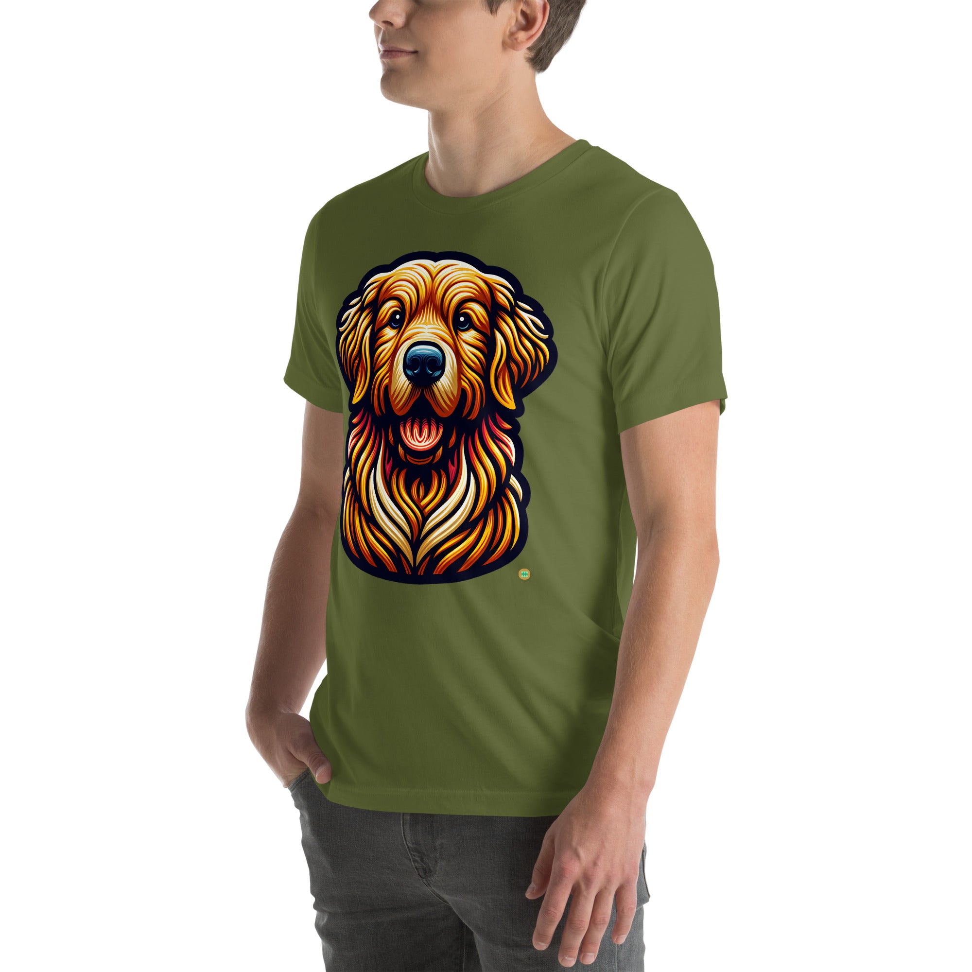 House of Bitey Bubba Bitey (tm) Golden Retriever unisex t-shirt