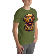 House of Bitey Bubba Bitey (tm) Golden Retriever unisex t-shirt