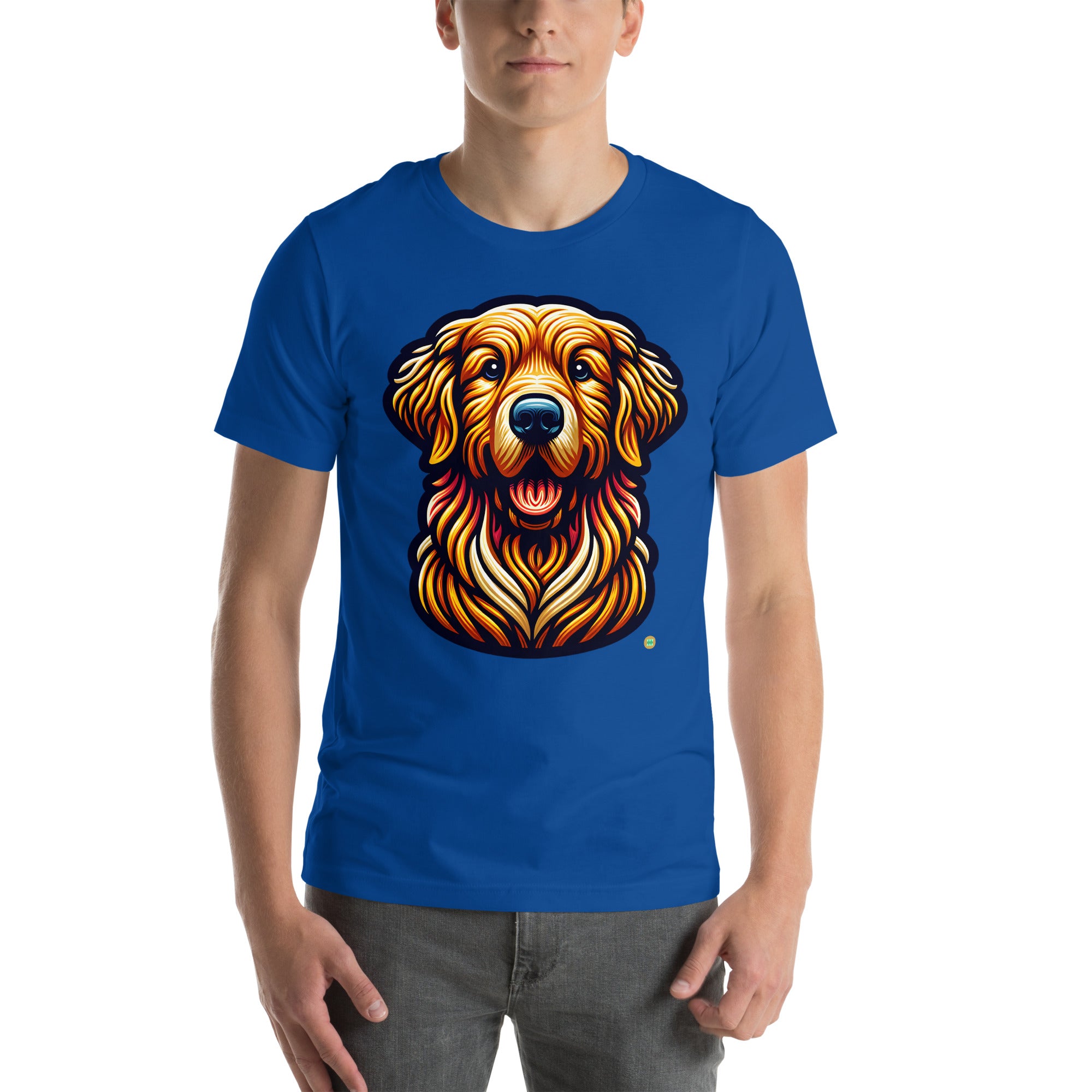 House of Bitey Bubba Bitey (tm) Golden Retriever unisex t-shirt