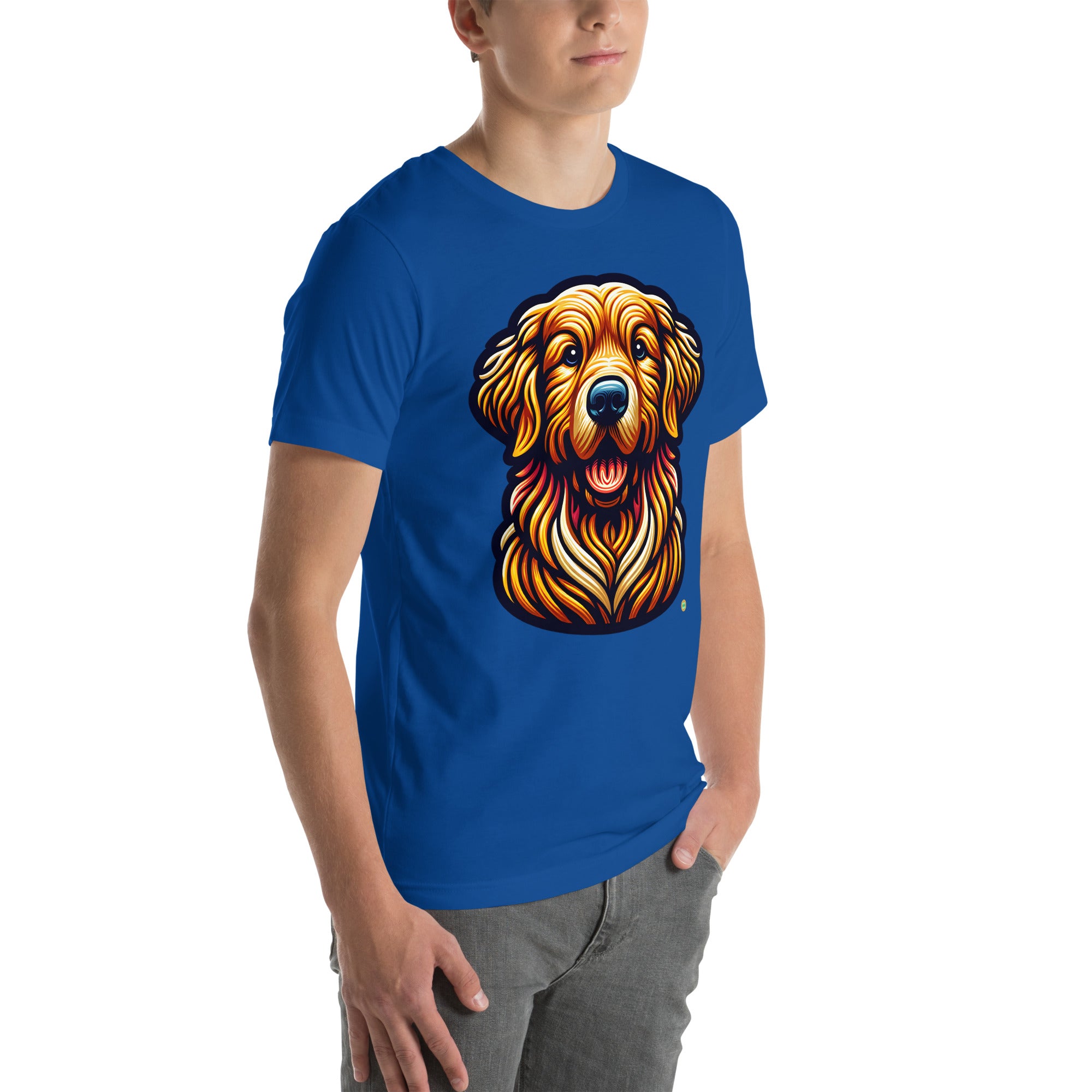 House of Bitey Bubba Bitey (tm) Golden Retriever unisex t-shirt