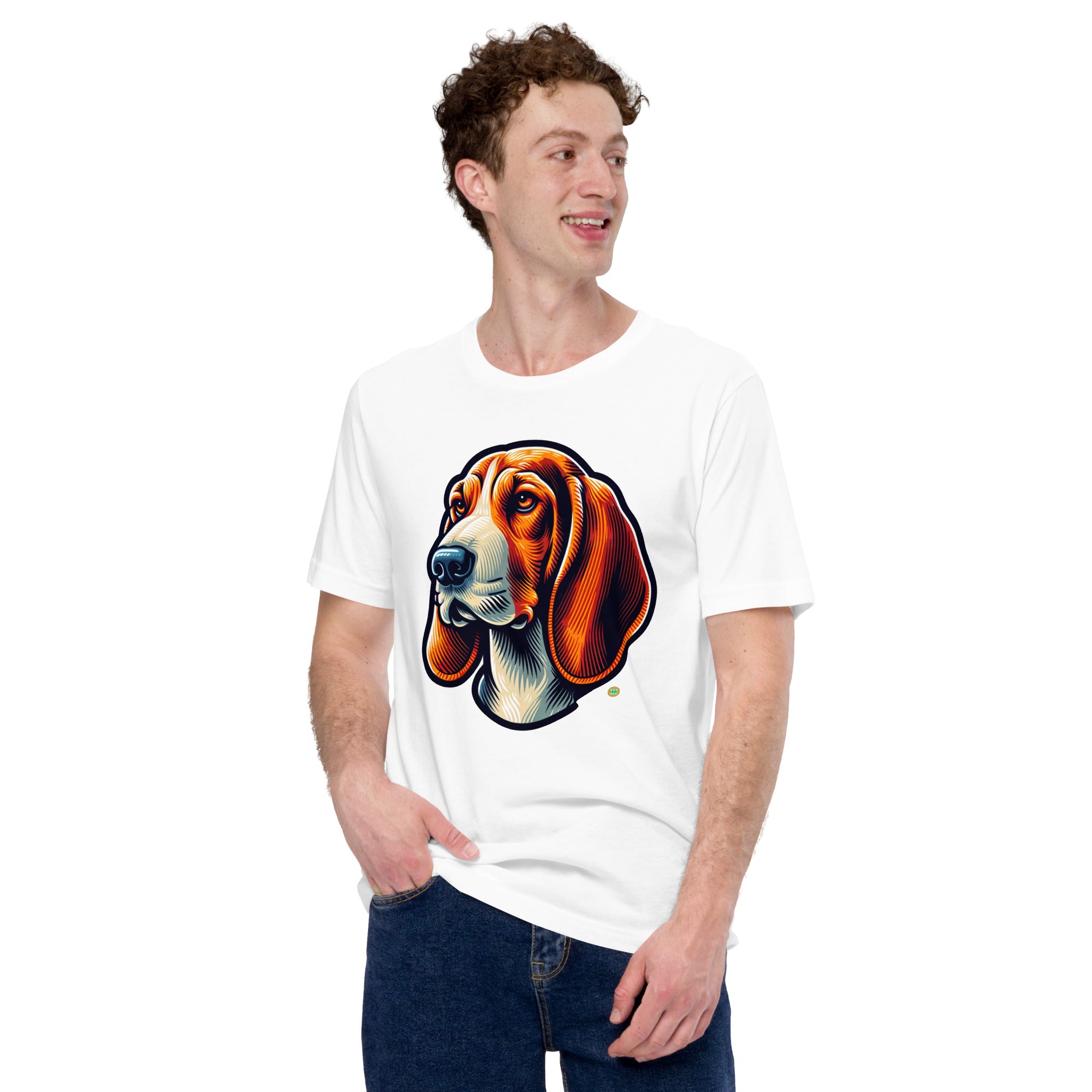 House of Bitey Bubba Bitey (tm) Bassett Hound unisex t-shirt