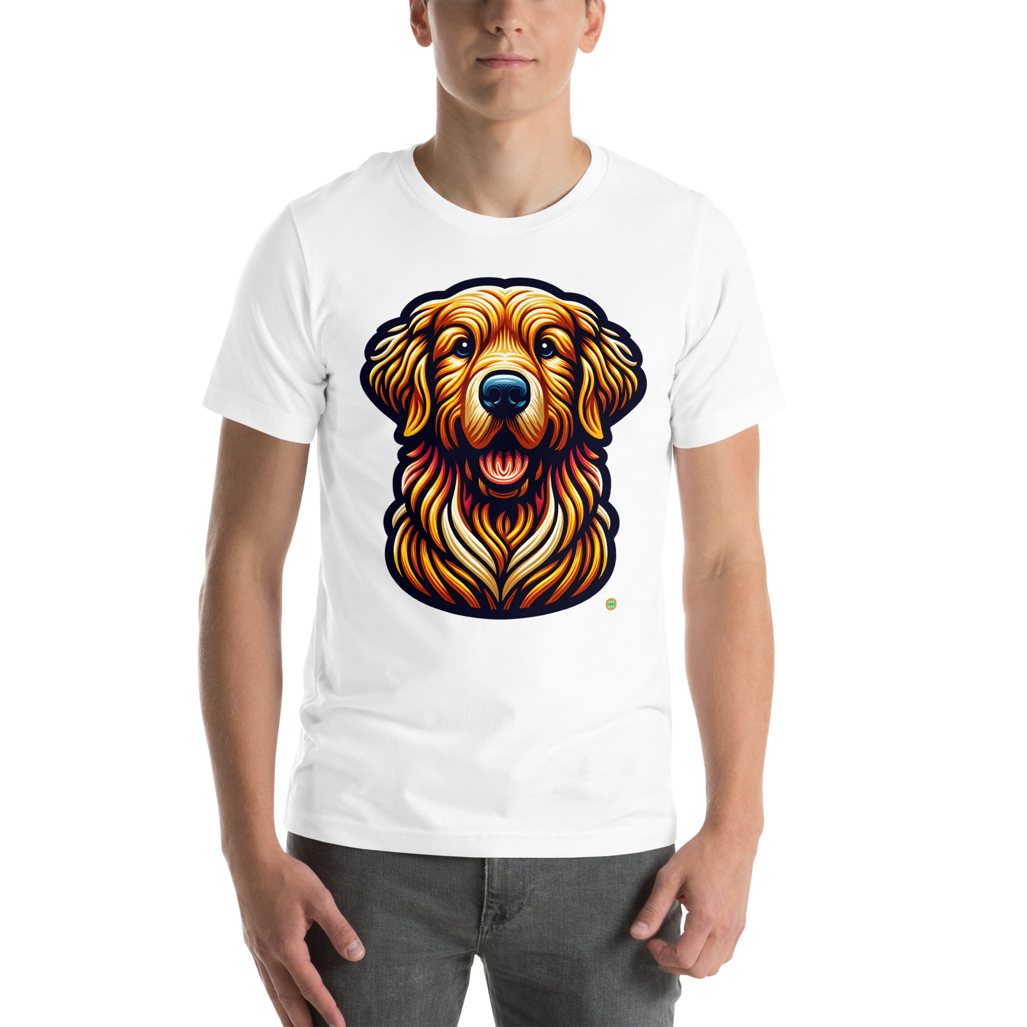 House of Bitey Bubba Bitey (tm) Golden Retriever unisex t-shirt