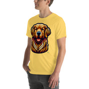 House of Bitey Bubba Bitey (tm) Golden Retriever unisex t-shirt