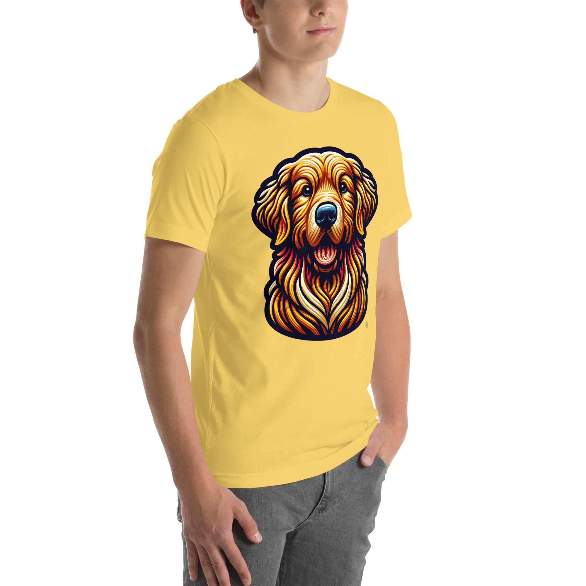 House of Bitey Bubba Bitey (tm) Golden Retriever unisex t-shirt