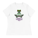 House of Bitey® Zen Now Frog - women's relaxed t-shirt